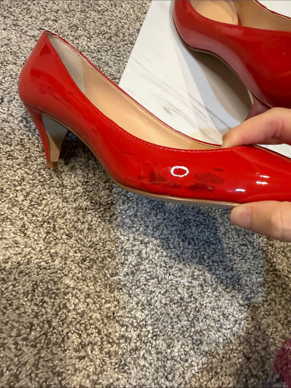 Coach Red Patent Pointed-Toe Pumps - Picture 5 of 5
